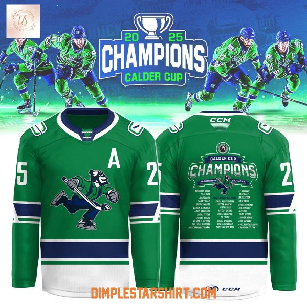 Abbotsford Canucks CCM AHL Calder Cup Champions 2025 Hockey Jersey