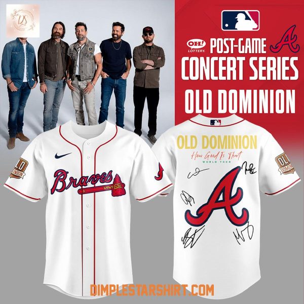 Atlanta Braves x Old Dominion How Good Is That World Tour Baseball Jersey