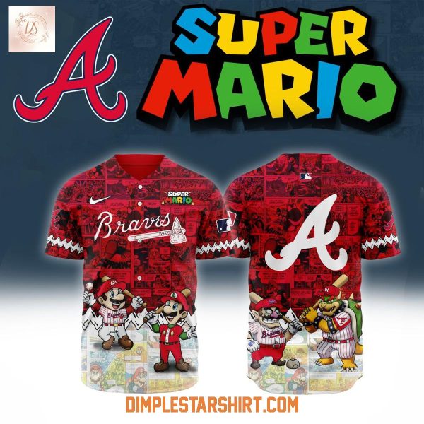 Atlanta Braves x Super Mario 2025 Baseball Jersey