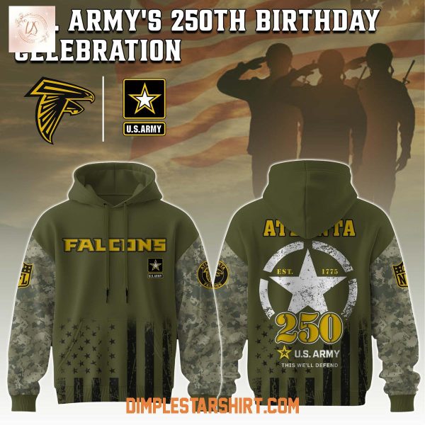 Atlanta Falcons  NFL x US Army’s 250th Anniversary Hoodie Shirt