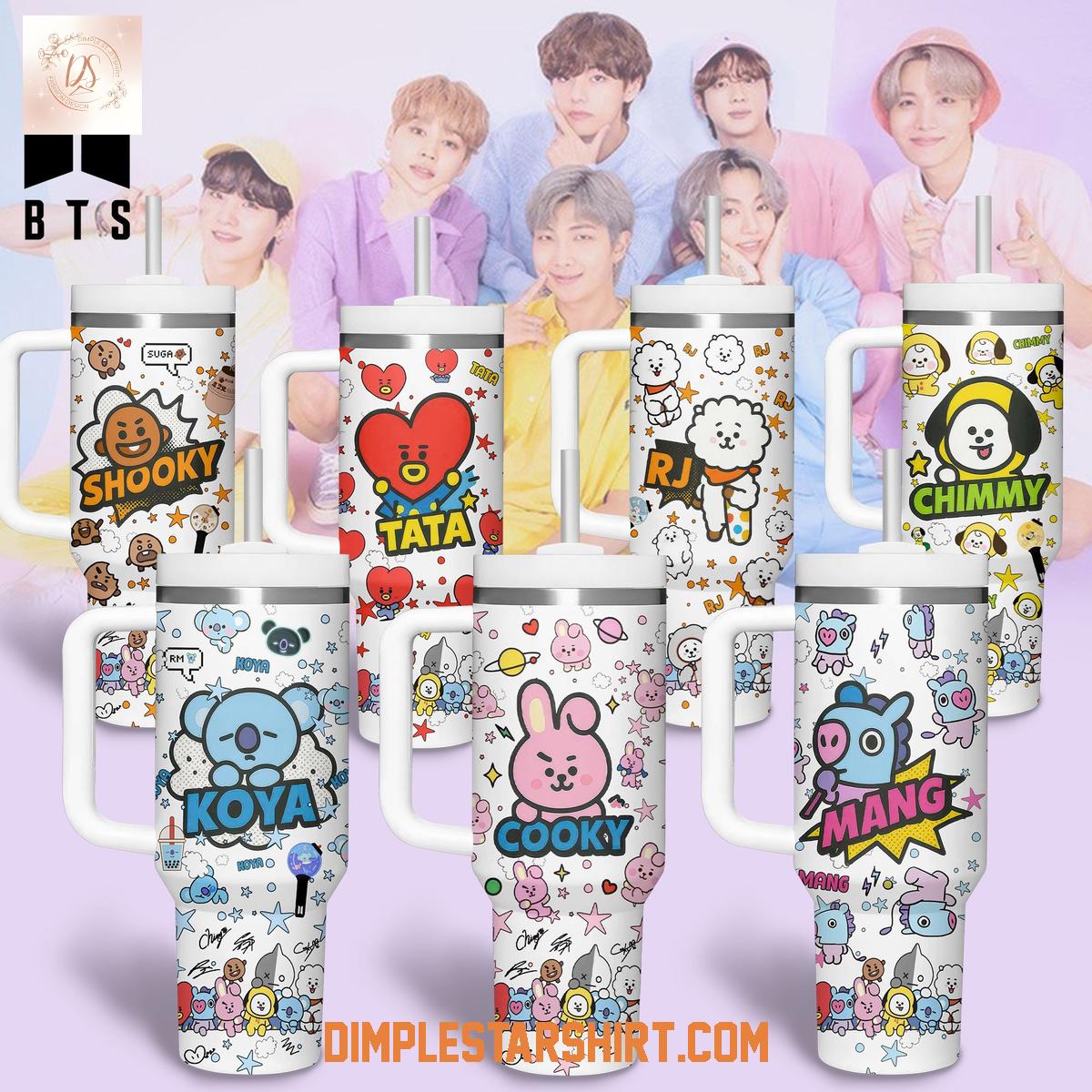 BTS BT21 Custom Stanley Tumbler 40oz BTS BT21 Custom Stanley Tumbler 40oz