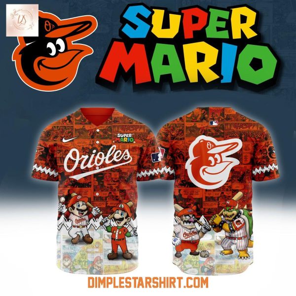 Baltimore Orioles x Super Mario 2025 Baseball Jersey
