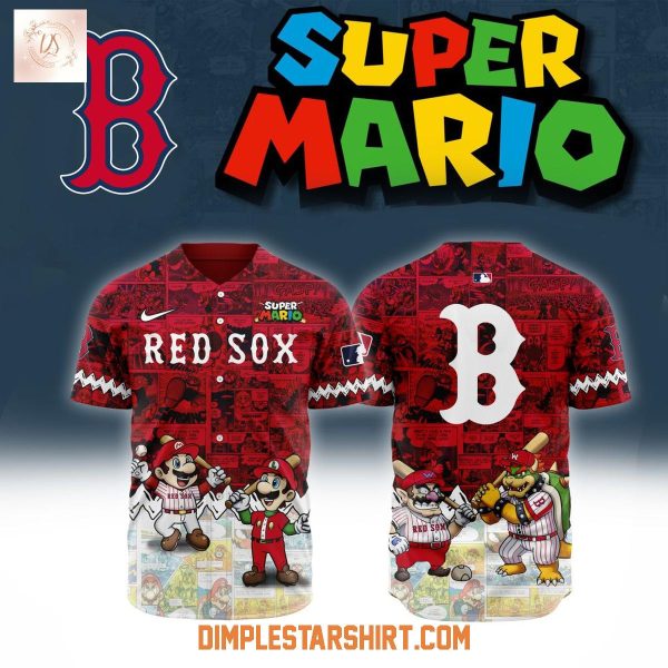 Boston Red Sox x Super Mario 2025 Baseball Jersey