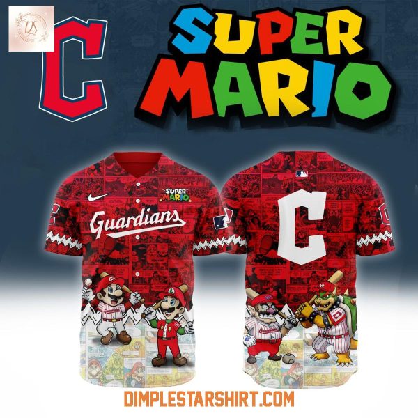 Cleveland Guardians x Super Mario 2025 Baseball Jersey
