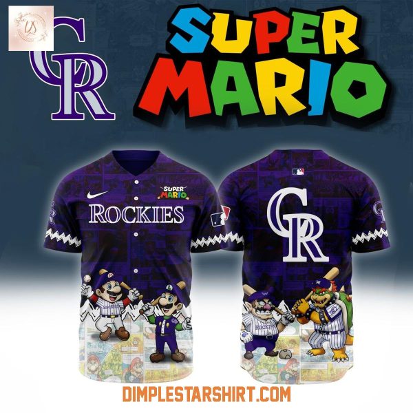 Colorado Rockies x Super Mario 2025 Baseball Jersey