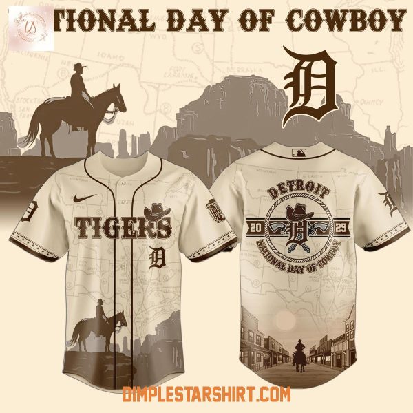 Detroit Tigers National Day Of Cowboys Baseball Jersey