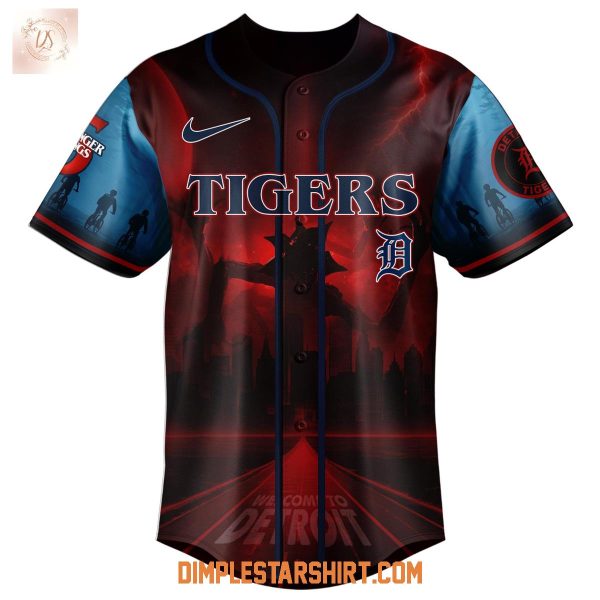 Detroit Tigers x Stranger Things 5 Baseball Jersey