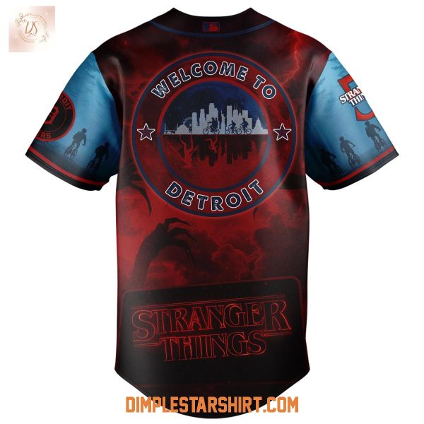 Detroit Tigers x Stranger Things 5 Baseball Jersey