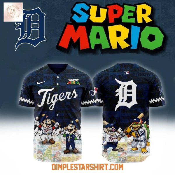 Detroit Tigers x Super Mario 2025 Baseball Jersey
