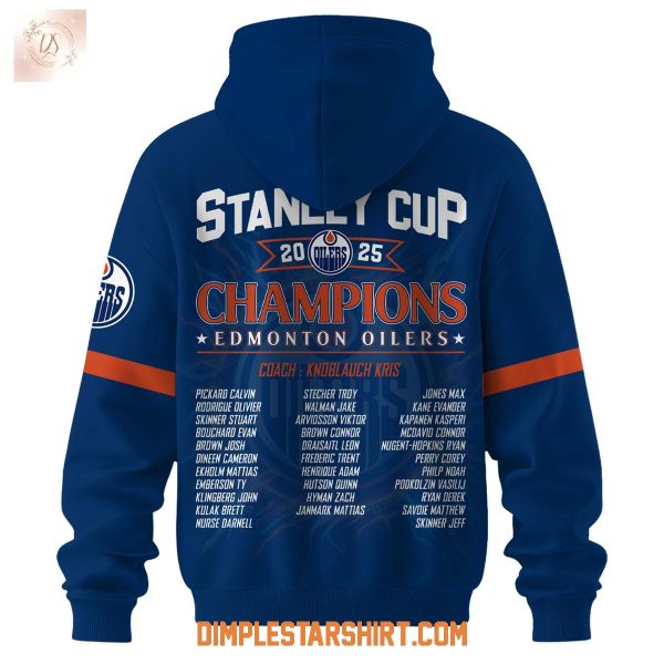 Edmonton Oilers Stanley Cup 2025 Champions Hoodie Shirt
