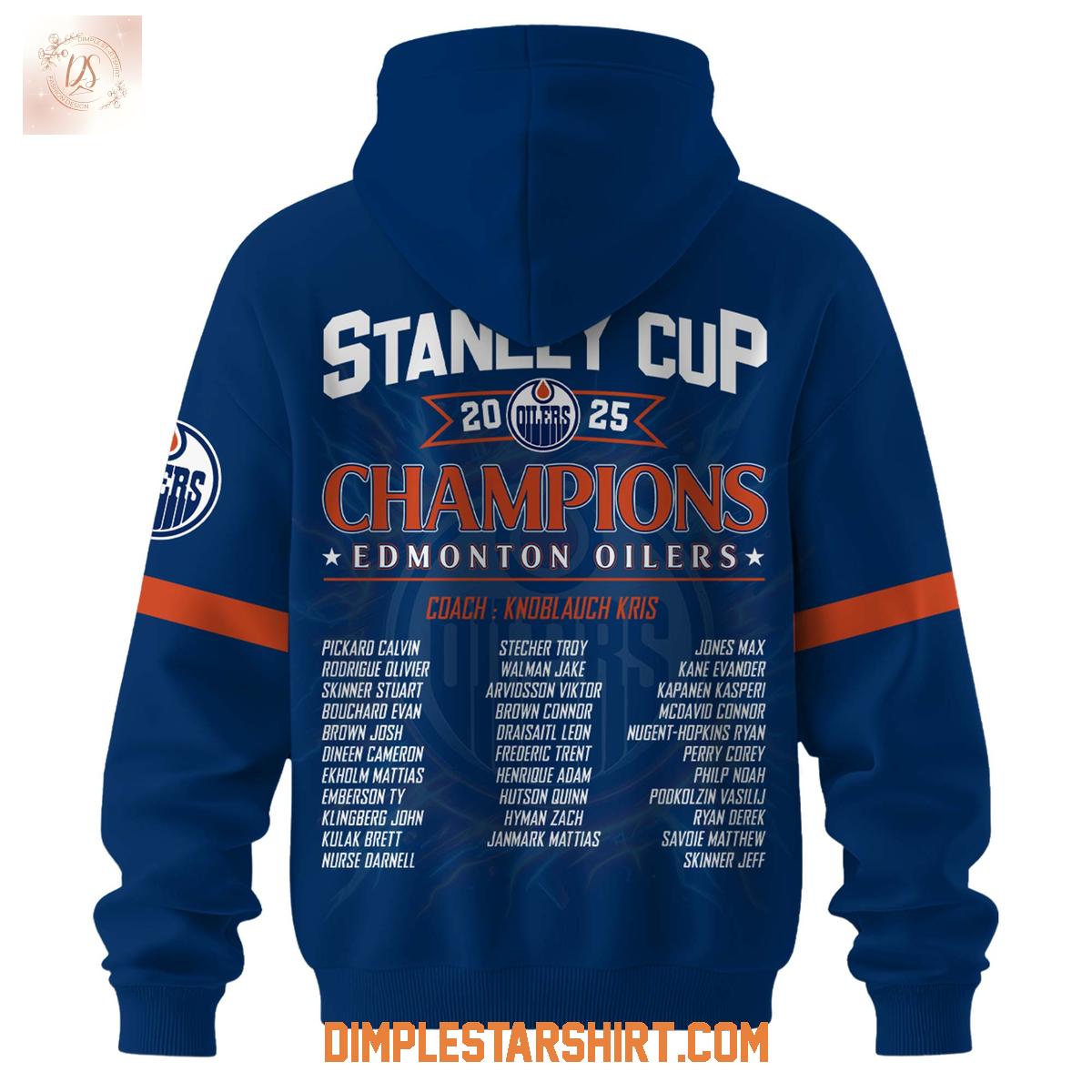 Edmonton Oilers Stanley Cup 2025 Champions Hoodie Shirt Edmonton Oilers Stanley Cup 2025 Champions Hoodie Shirt