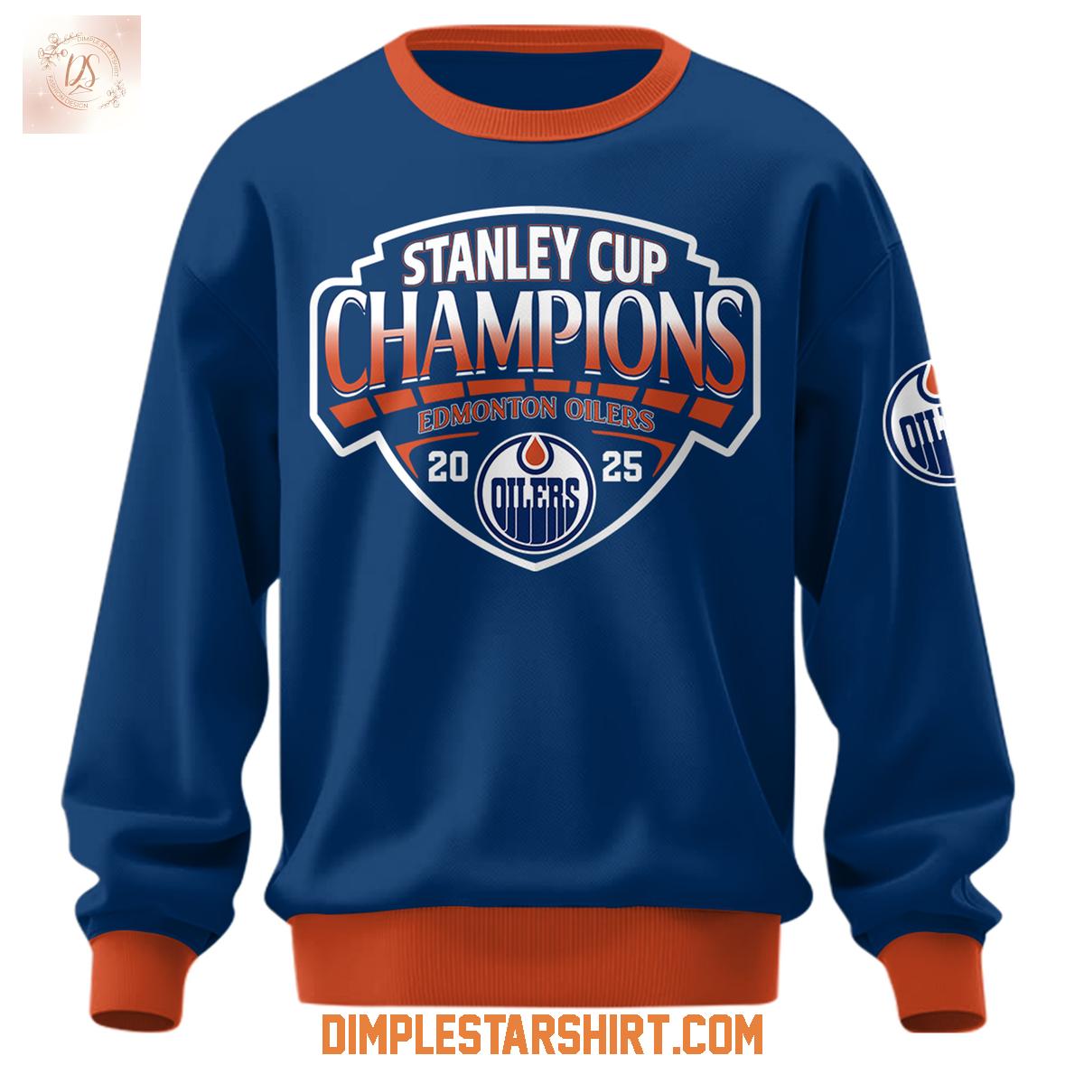 Edmonton Oilers Stanley Cup 2025 Champions Hoodie Shirt Edmonton Oilers Stanley Cup 2025 Champions Hoodie Shirt
