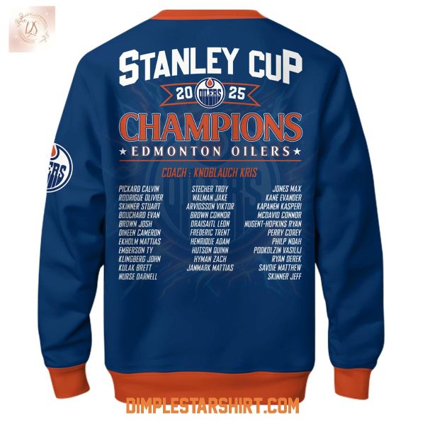 Edmonton Oilers Stanley Cup 2025 Champions Hoodie Shirt