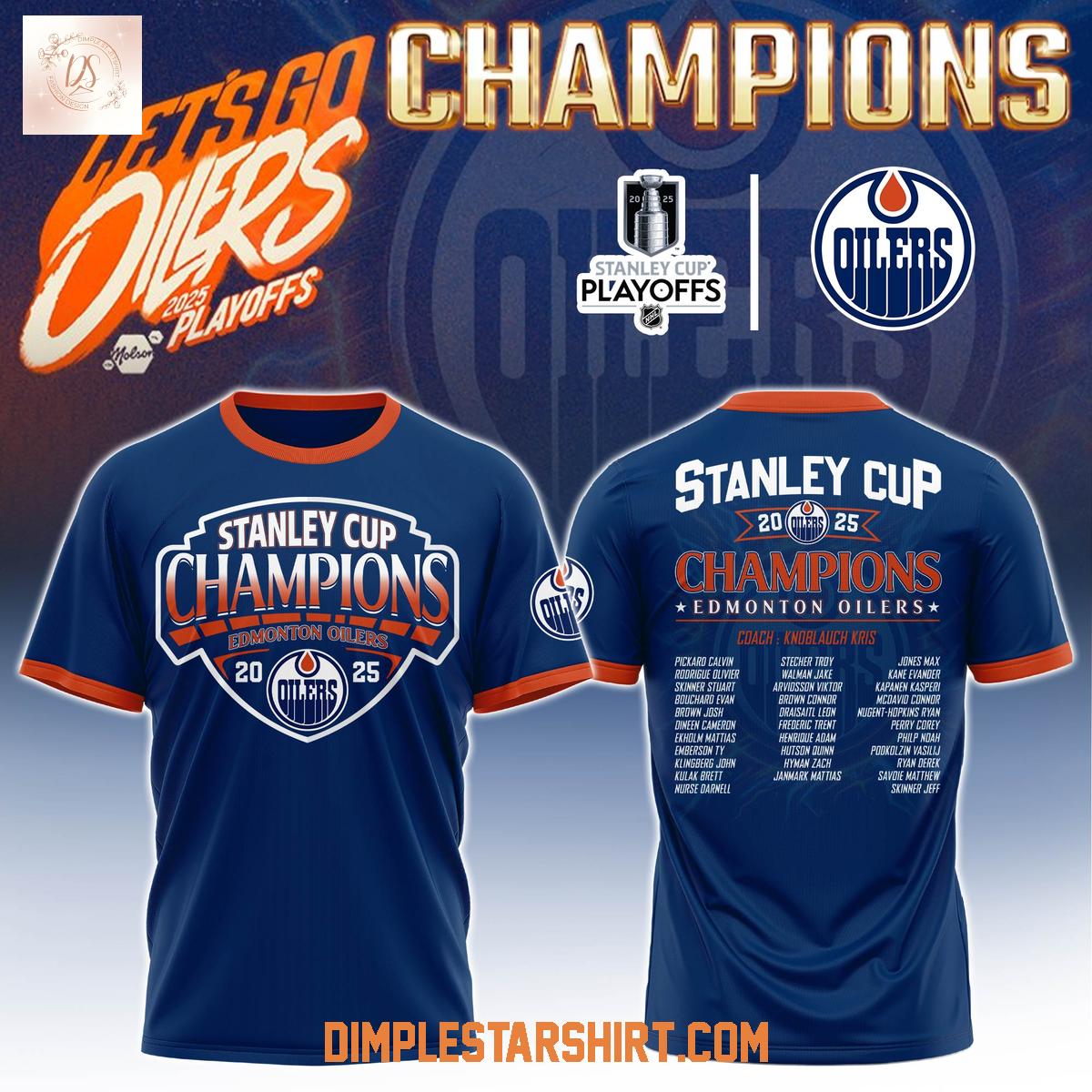 Edmonton Oilers Stanley Cup 2025 Champions Hoodie Shirt Edmonton Oilers Stanley Cup 2025 Champions Hoodie Shirt