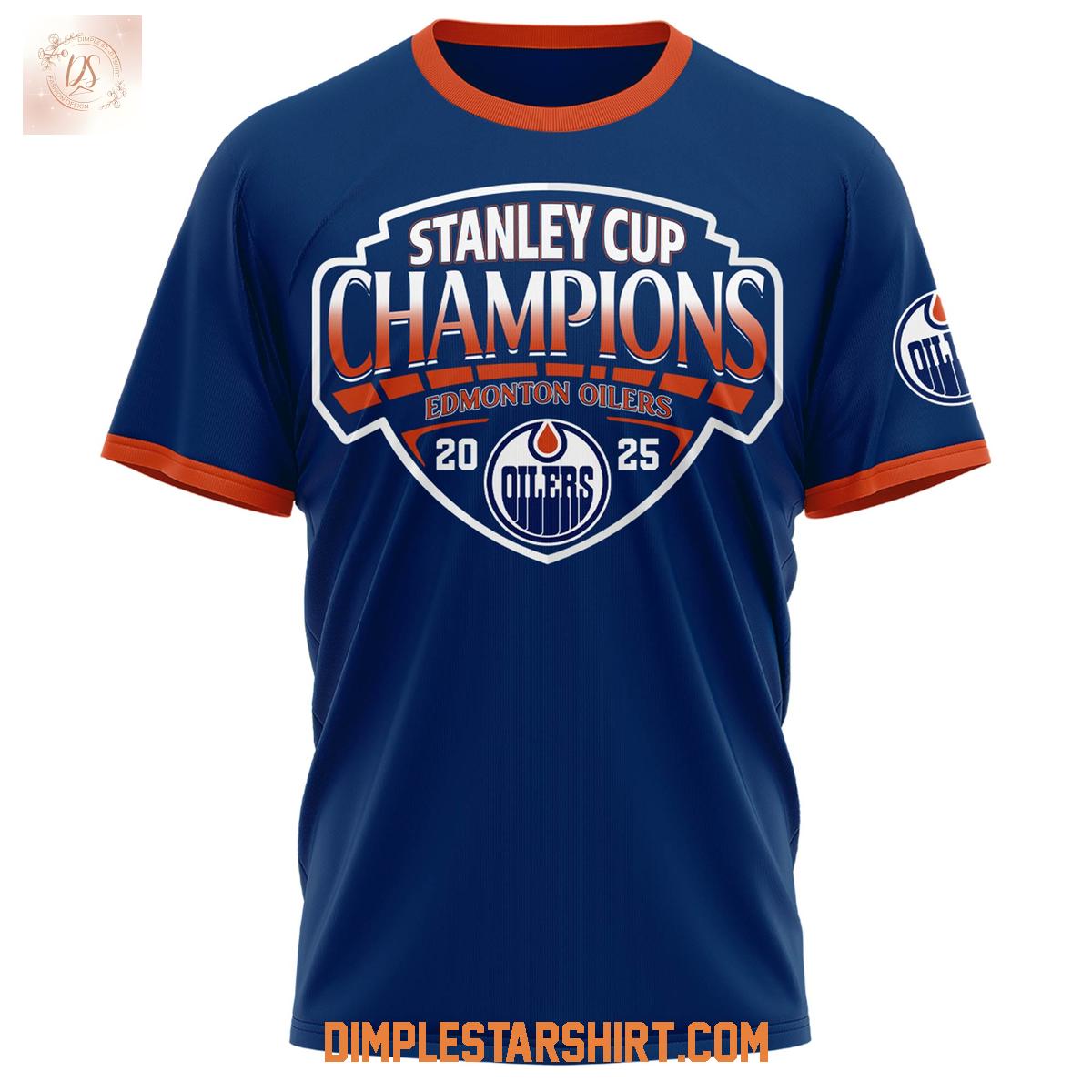 Edmonton Oilers Stanley Cup 2025 Champions Hoodie Shirt Edmonton Oilers Stanley Cup 2025 Champions Hoodie Shirt
