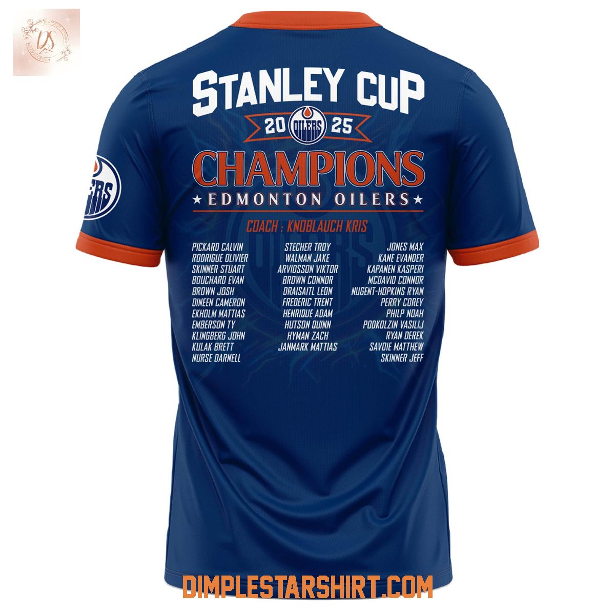 Edmonton Oilers Stanley Cup 2025 Champions Hoodie Shirt Edmonton Oilers Stanley Cup 2025 Champions Hoodie Shirt