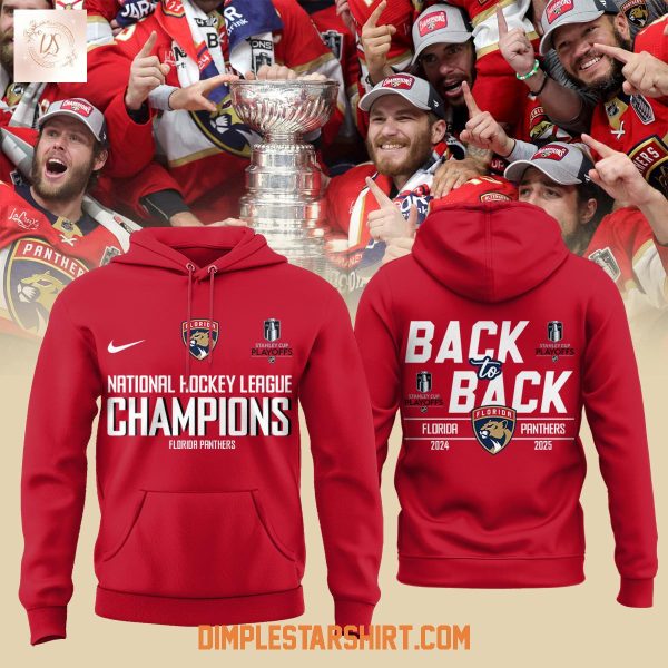 Florida Panthers Back To Back Champions Stanley Cup 2025 Hoodie T Shirt