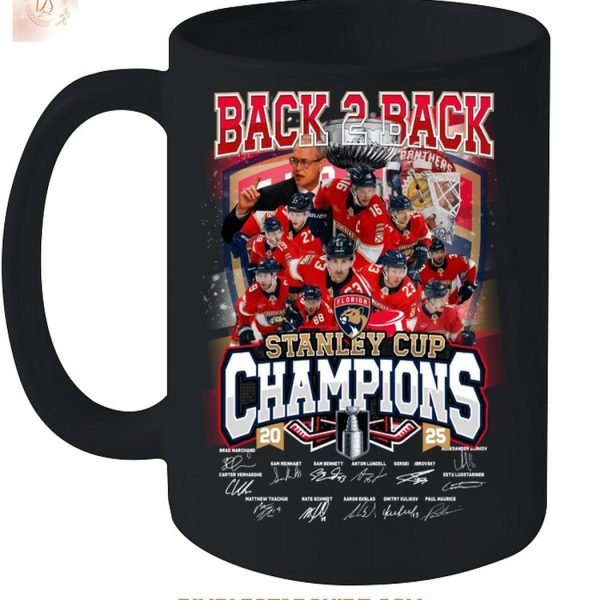 Florida Panthers Back To Back Champions Stanley Cup 2025 T Shirt
