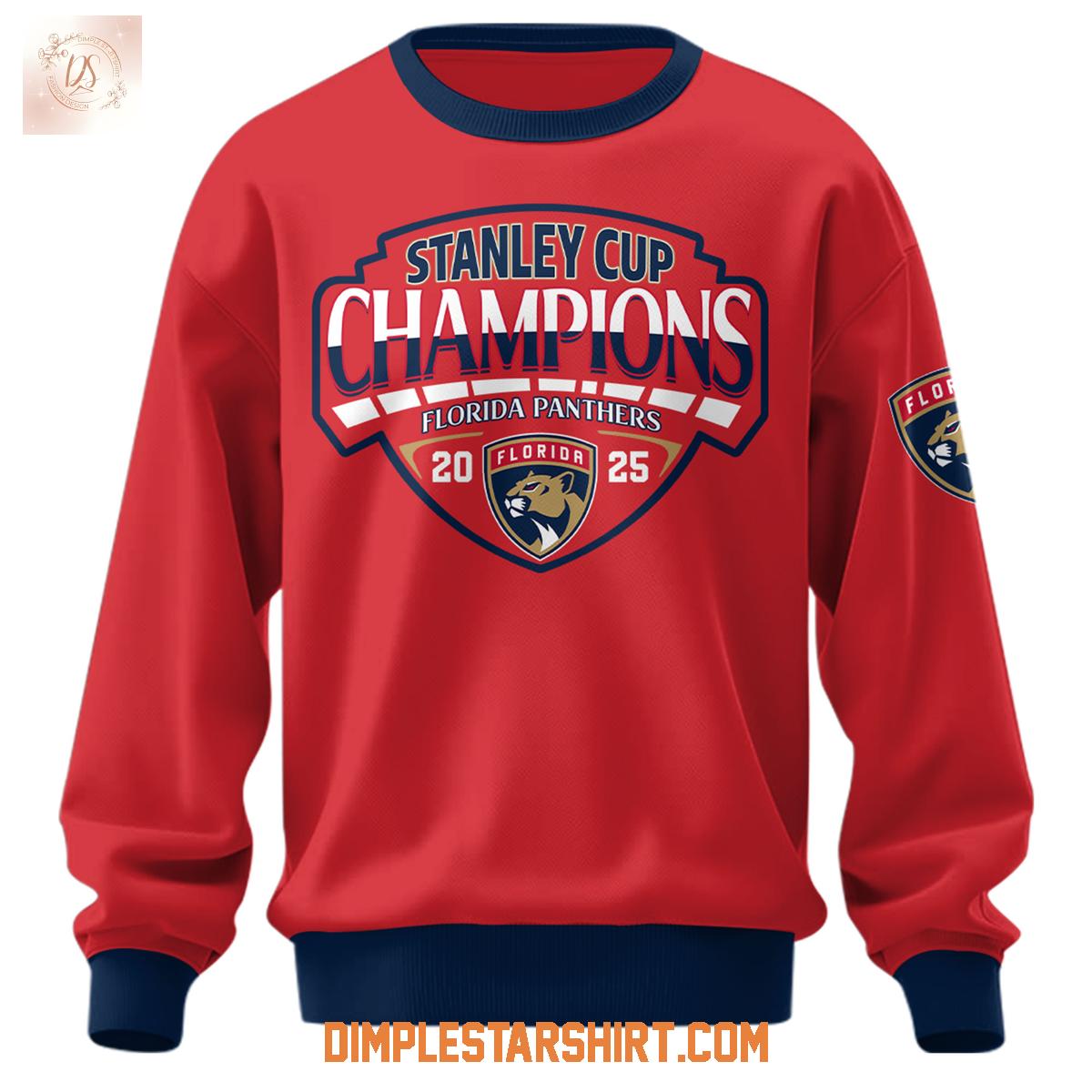 Florida Panthers Stanley Cup 2025 Champions Hoodie Shirt Florida Panthers Stanley Cup 2025 Champions Hoodie Shirt