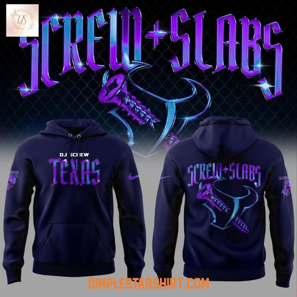 Houston Texans DJ Screw Slabs Blue Hoodie T Shirt