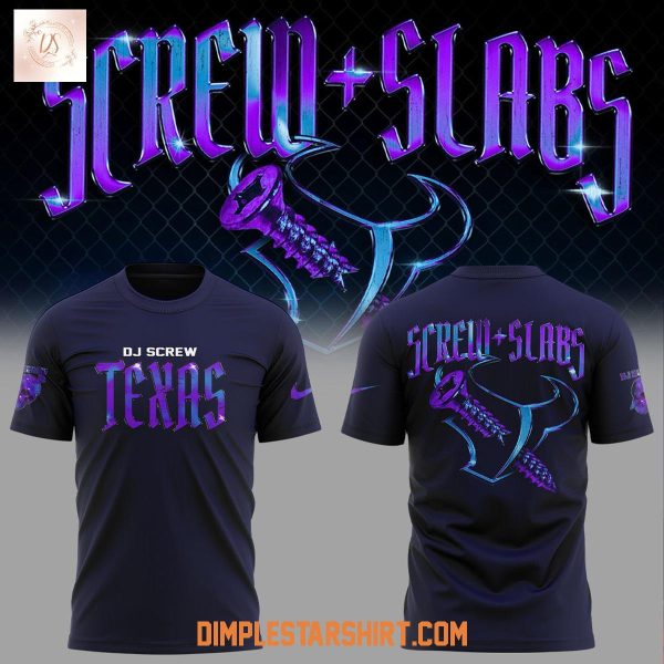 Houston Texans DJ Screw Slabs Blue Hoodie T Shirt