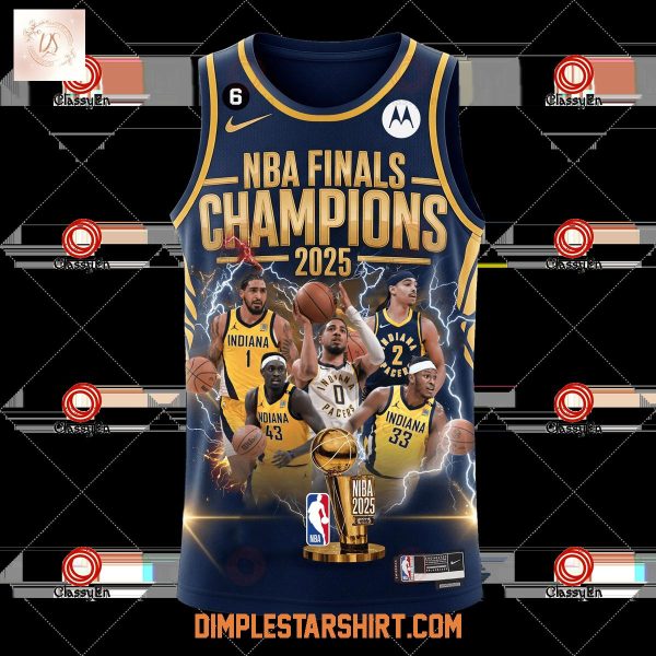 Indiana Pacers NBA Finals Champions 2025 Basketball Jersey