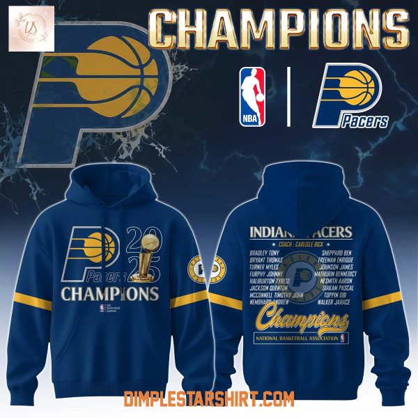 Indiana Pacers NBA Finals Champions 2025 Hoodie T Shirt