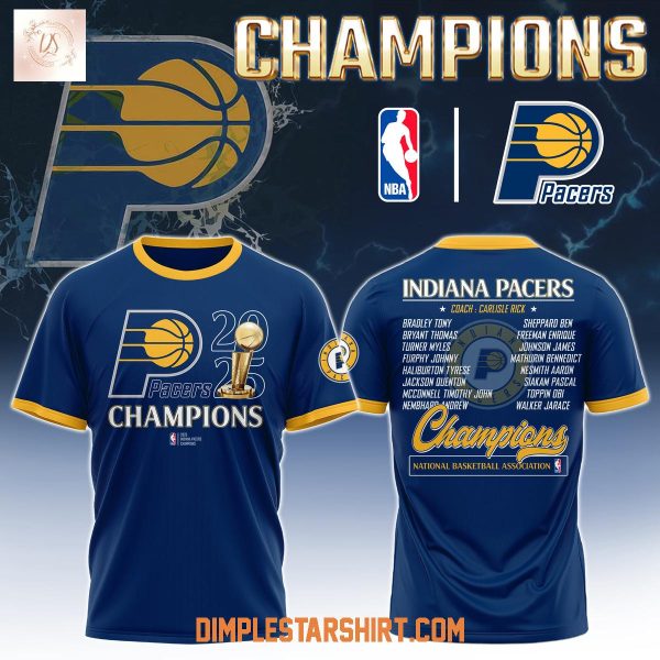 Indiana Pacers NBA Finals Champions 2025 Hoodie T Shirt