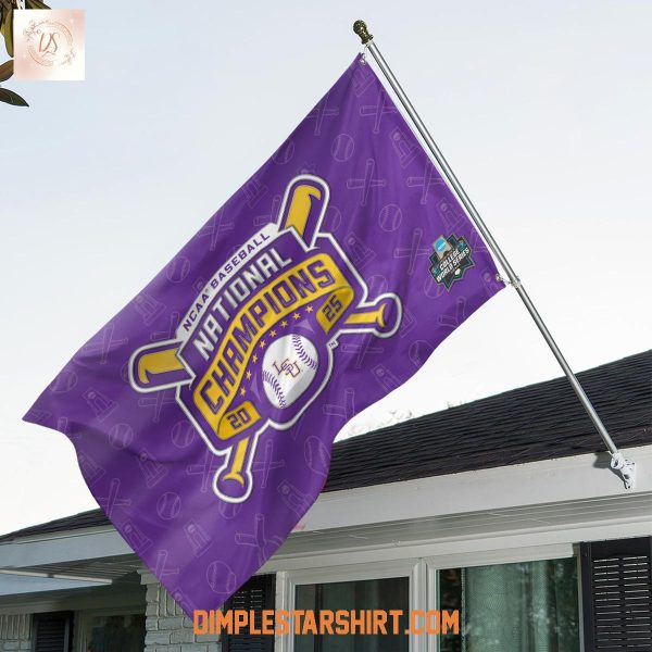LSU Tigers 2025 NCAA National Champions House Garden Flag