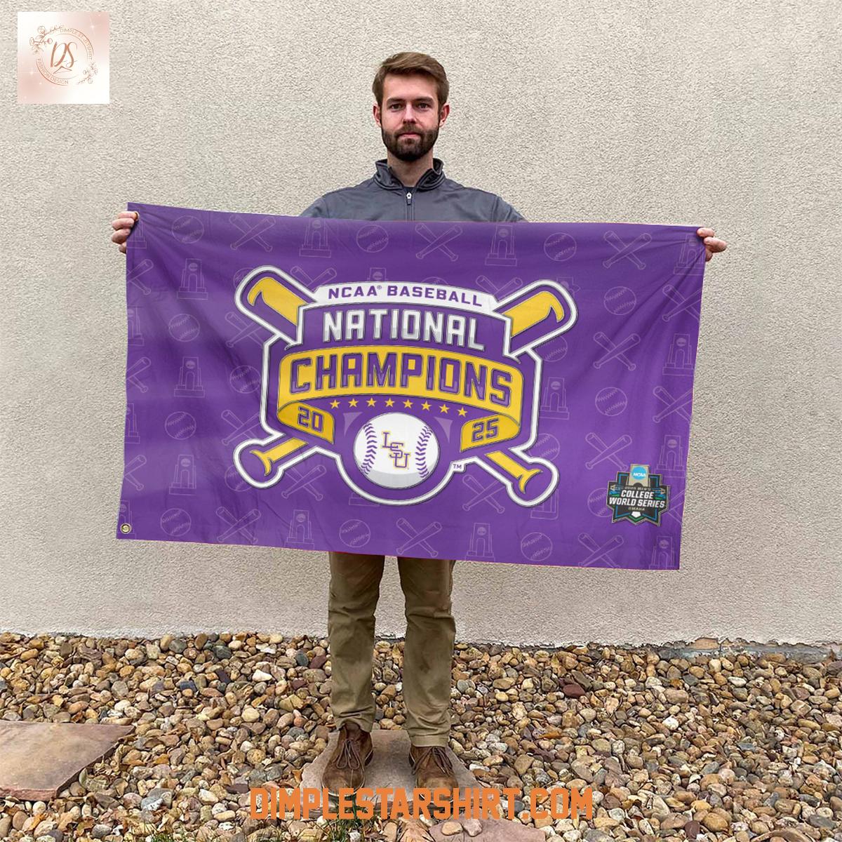 LSU Tigers 2025 NCAA National Champions House Garden Flag LSU Tigers 2025 NCAA National Champions House Garden Flag