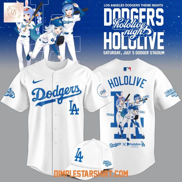 Los Angeles Dodgers Hololive Night Game 2025 Baseball Jersey