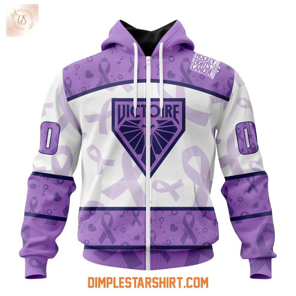 Montreal Victoire PWHL Lavender Hockey Fights Cancer Hoodie Shirt