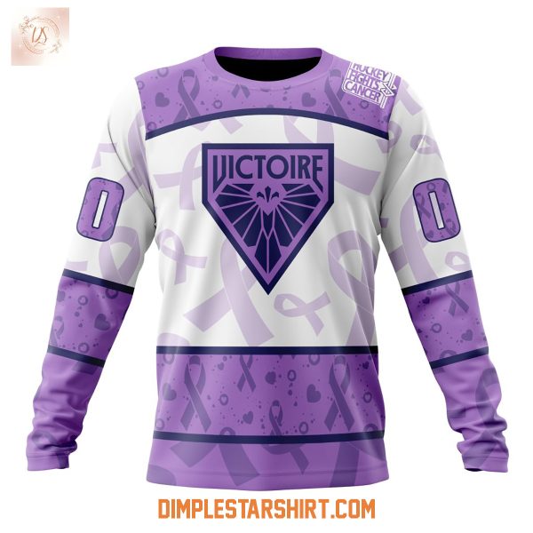 Montreal Victoire PWHL Lavender Hockey Fights Cancer Hoodie Shirt
