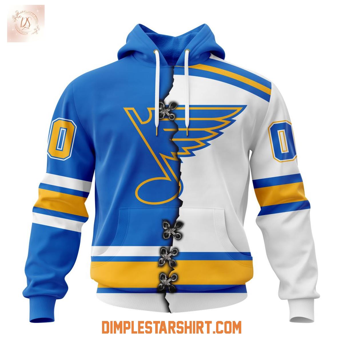 NHL St. Louis Blues Personalized New 2025_2026 Home Mix Away Hoodie T Shirt NHL St. Louis Blues Personalized New 2025_2026 Home Mix Away Hoodie T Shirt