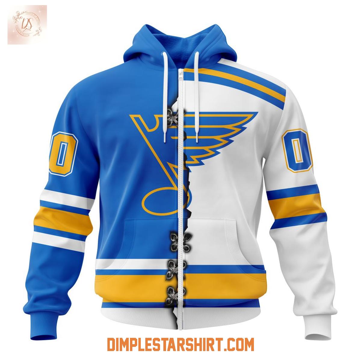 NHL St. Louis Blues Personalized New 2025_2026 Home Mix Away Hoodie T Shirt NHL St. Louis Blues Personalized New 2025_2026 Home Mix Away Hoodie T Shirt
