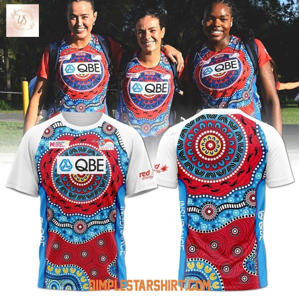 New South Wales Swifts First Nations White Hoodie T Shirt