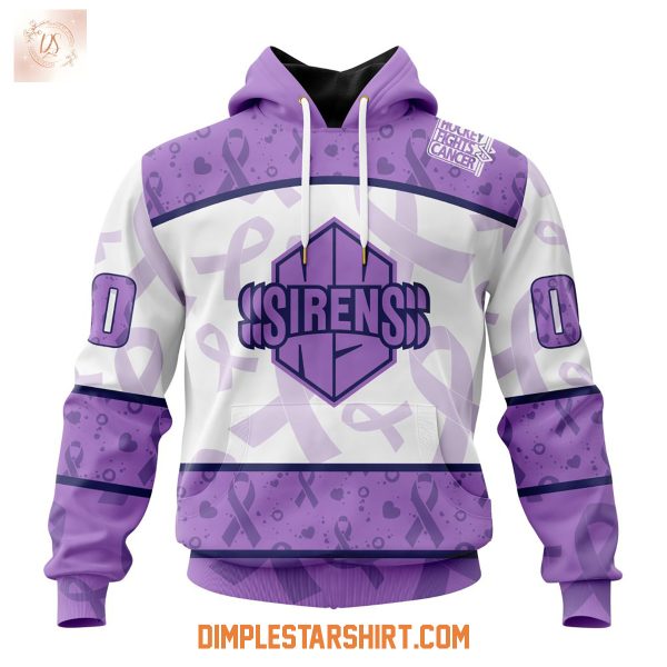 New York Sirens PWHL Lavender Hockey Fights Cancer Hoodie Shirt
