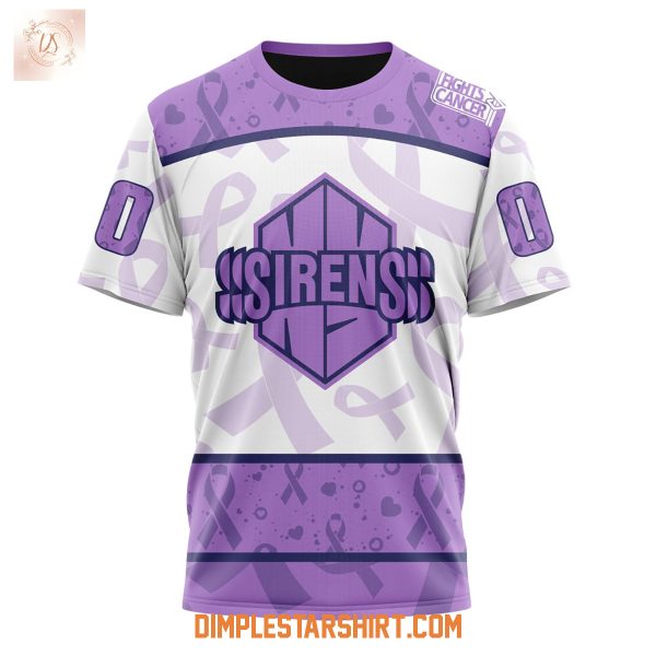 New York Sirens PWHL Lavender Hockey Fights Cancer Hoodie Shirt