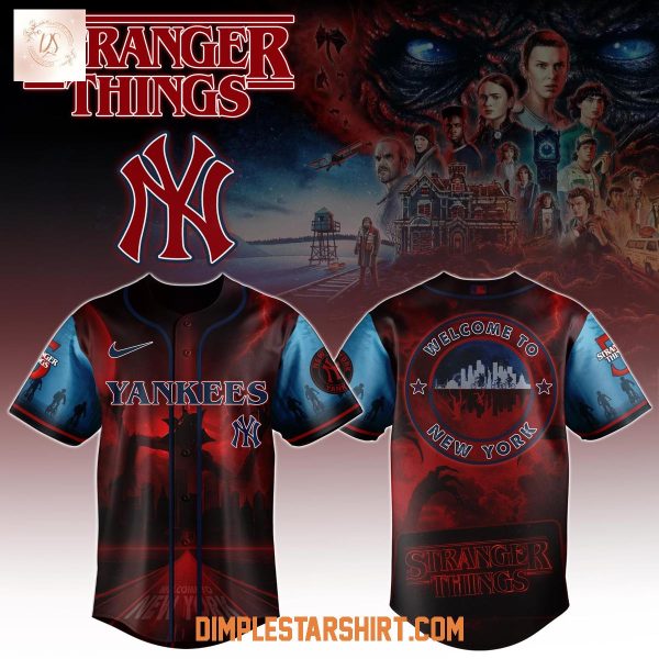 New York Yankees x Stranger Things 5 Baseball Jersey