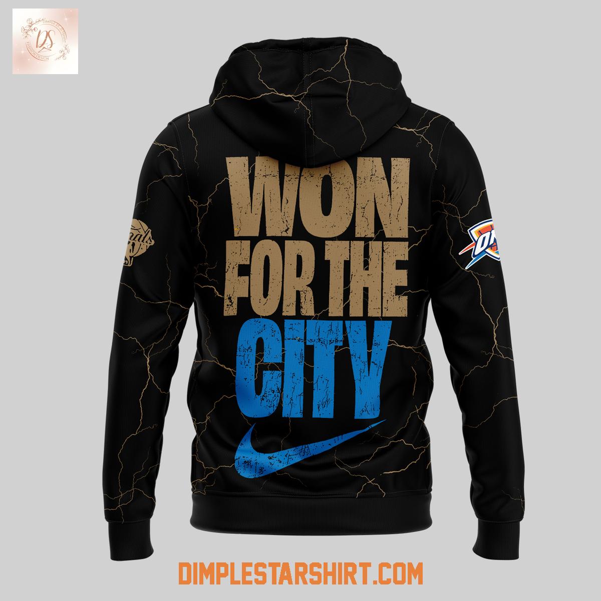 Oklahoma City Thunder NBA Champions Won For The City Hoodie T Shirt Oklahoma City Thunder NBA Champions Won For The City Hoodie T Shirt