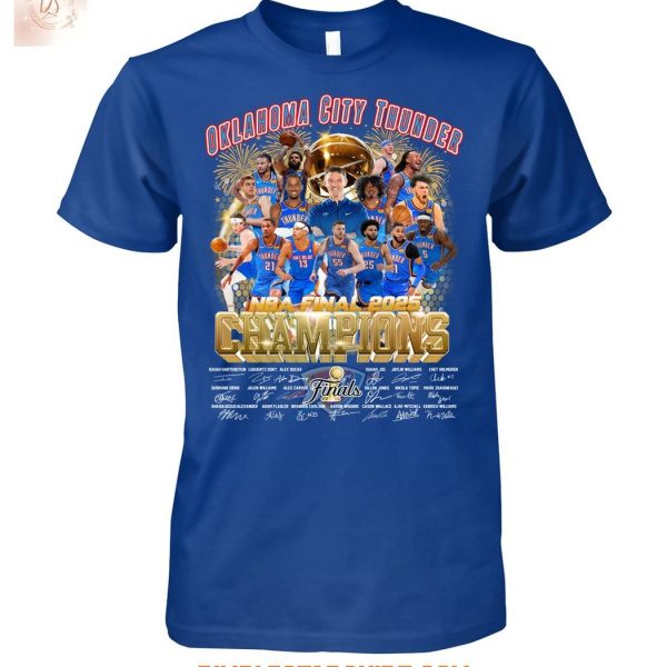 Oklahoma City Thunder NBA Finals 2025 Champions T Shirt