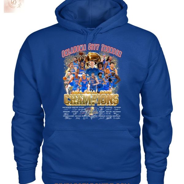 Oklahoma City Thunder NBA Finals 2025 Champions T Shirt