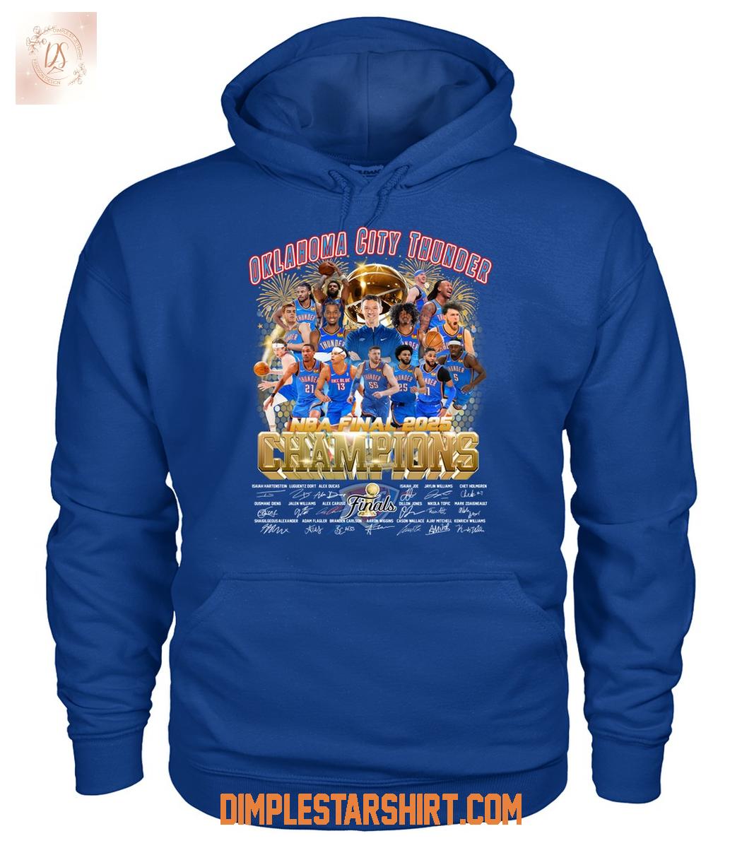 Oklahoma City Thunder NBA Finals 2025 Champions T Shirt Oklahoma City Thunder NBA Finals 2025 Champions T Shirt
