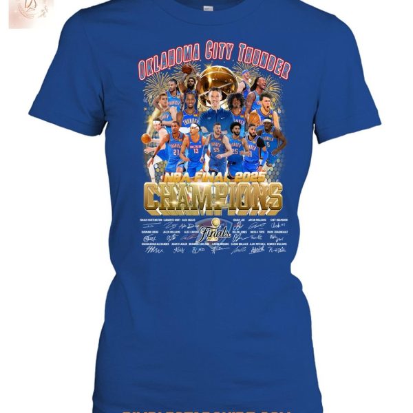 Oklahoma City Thunder NBA Finals 2025 Champions T Shirt