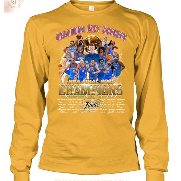 Oklahoma City Thunder NBA Finals 2025 Champions T Shirt