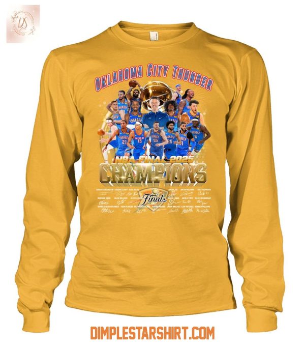 Oklahoma City Thunder NBA Finals 2025 Champions T Shirt
