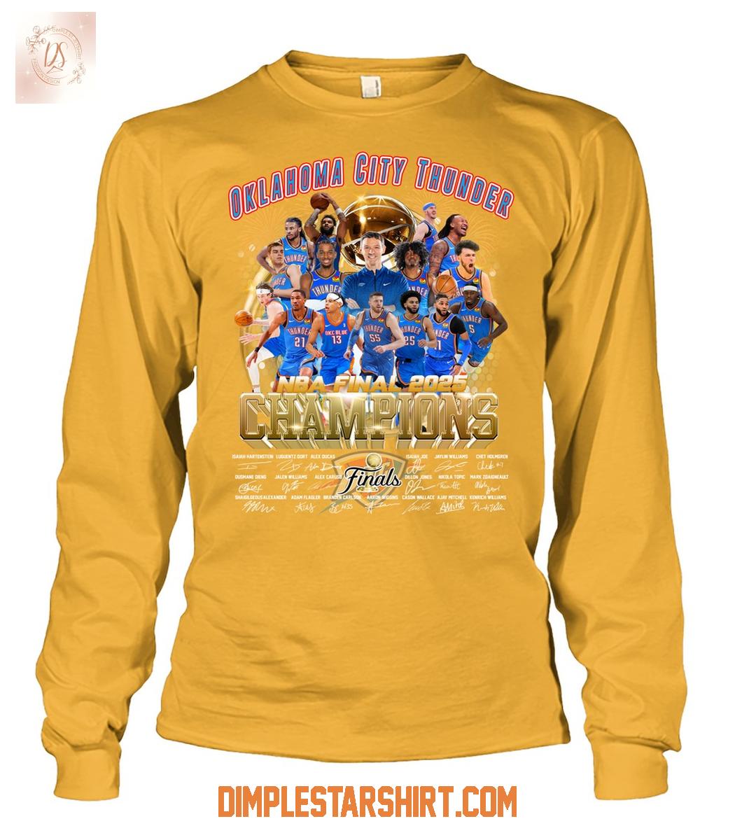 Oklahoma City Thunder NBA Finals 2025 Champions T Shirt Oklahoma City Thunder NBA Finals 2025 Champions T Shirt