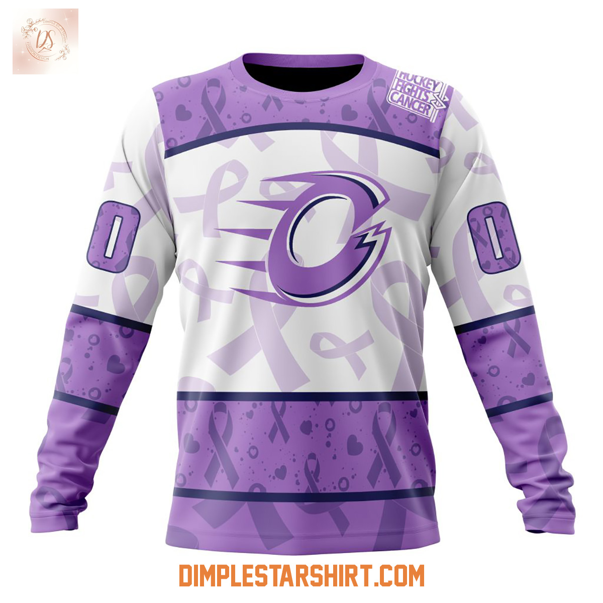 Ottawa Charge PWHL Lavender Hockey Fights Cancer Hoodie Shirt Ottawa Charge PWHL Lavender Hockey Fights Cancer Hoodie Shirt