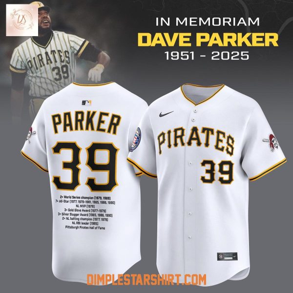 Pittsburgh Pirates Dave Parker In Memories 2025 White Baseball Jersey