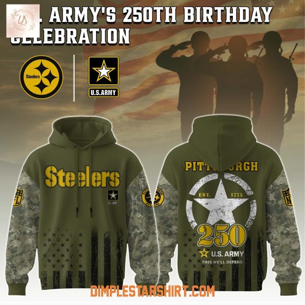 Pittsburgh Steelers NFL x US Army’s 250th Anniversary Hoodie Shirt